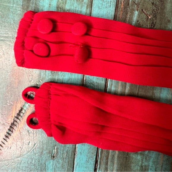 Addition Elle Red Vneck Midi Chiffon Fit & Flare Dress Size 24 - Picture 6 of 8